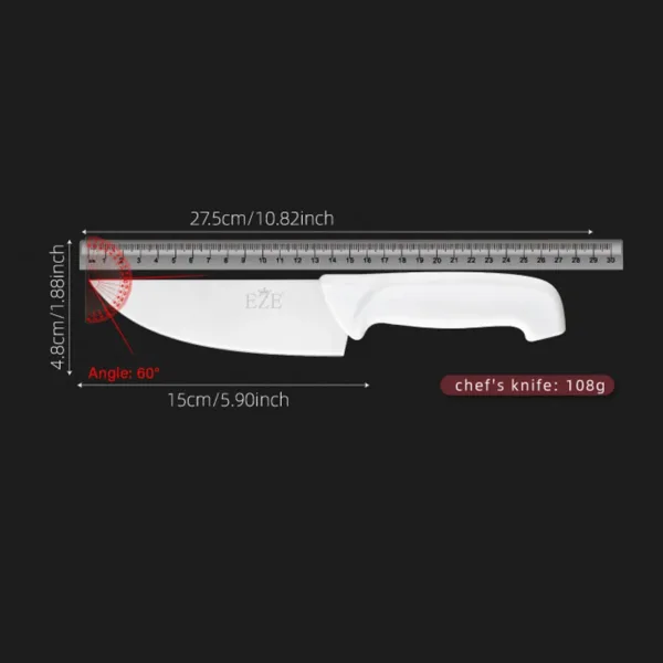 15 Inch Stainless Steel Fruit Cleaver Knife - Image 6