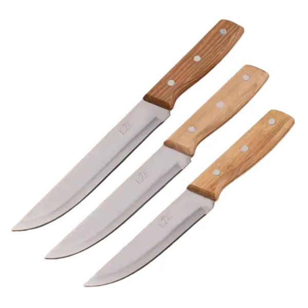 Stainless Steel Chef Knife with Wooden Handle - Image 8