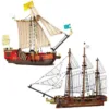 DIY Pirate Ship Building Block Set