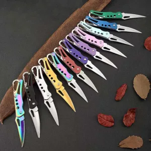 Stainless Steel Folding Knife for Outdoor Use