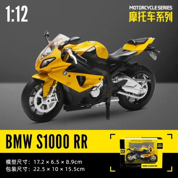 1:12 BMW R1250 GS Diecast Motorcycle Model - Image 24