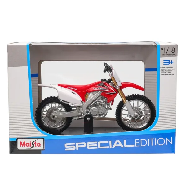 Maisto 1:18 Honda CRF450R Die Cast Model - Image 2