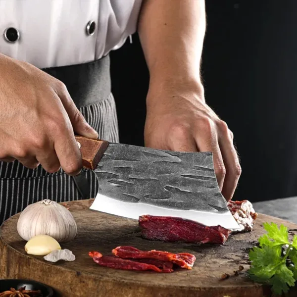 Mini Stainless Steel Meat Cleaver with Handle - Image 4