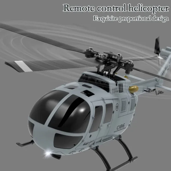 C186 Pro 4-Channel RC Helicopter with Gyro - Image 5