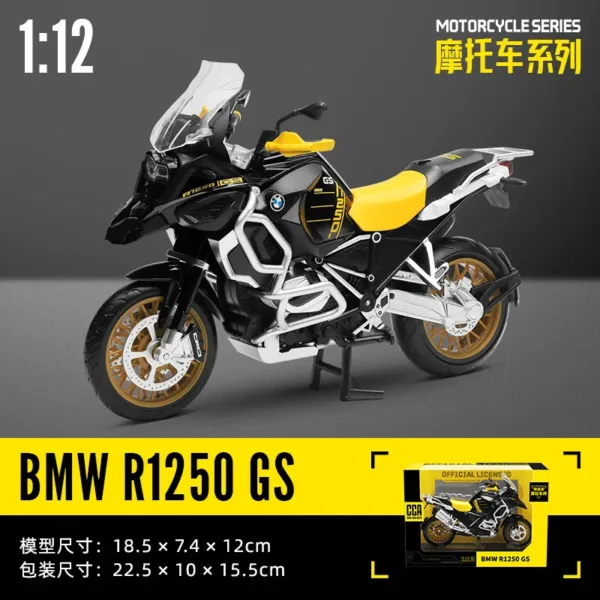 1:12 BMW S1000 RR Diecast Motorcycle Model - Image 12