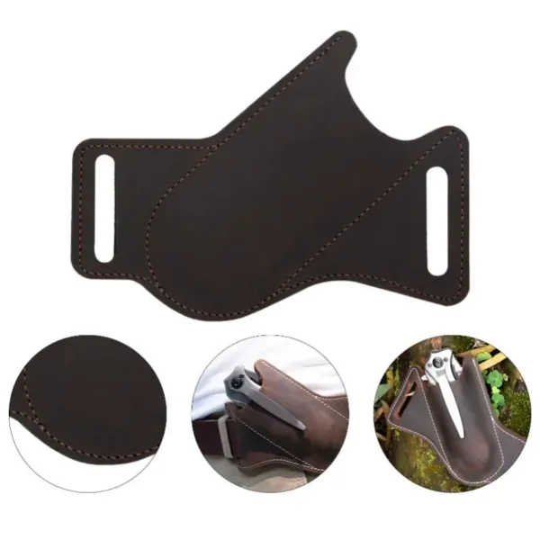 Leather Knife Sheath with Belt Clip - Image 5
