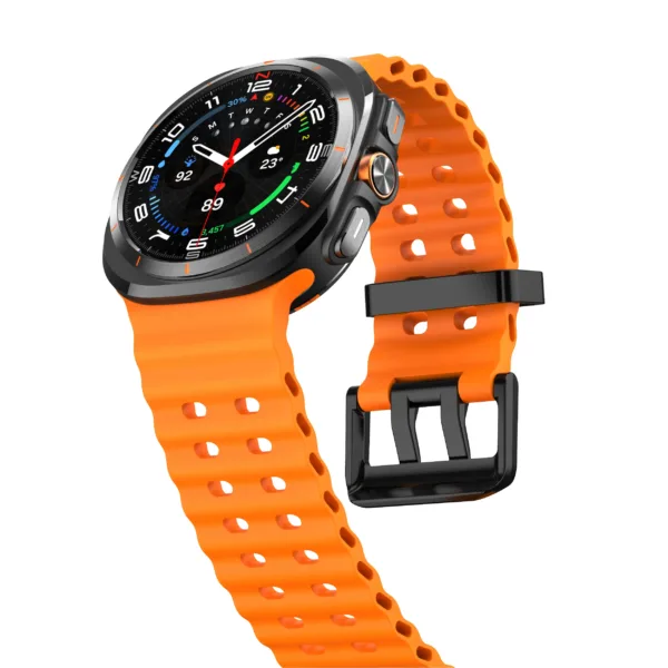 Silicone Marine Band for Samsung Galaxy Watch 7 Ultra - Image 3