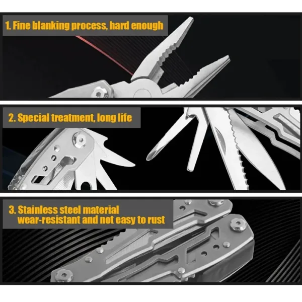 Multi-Function Folding Pocket Knife and Pliers - Image 4