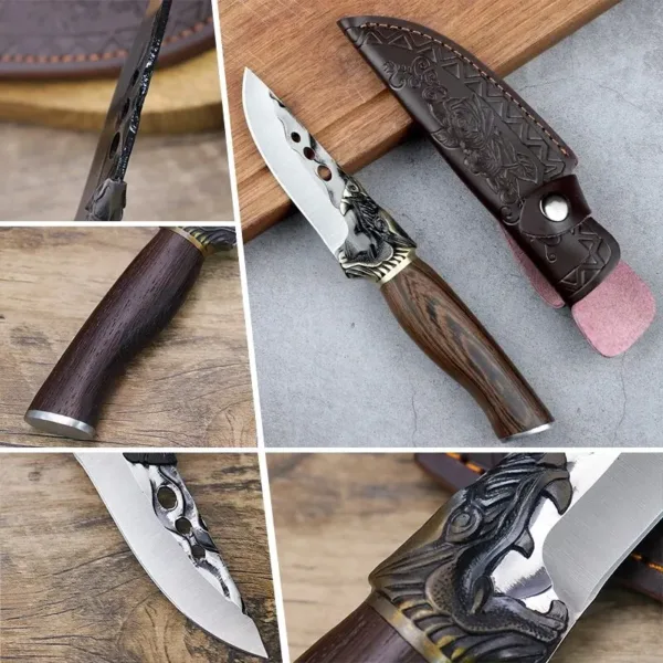 Handmade Stainless Steel Boning Cleaver Knife - Image 5