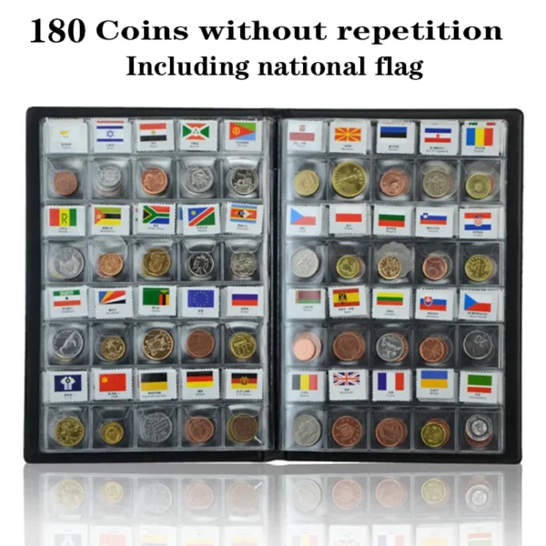 60 Replica World Coins Collection with Album - Image 9