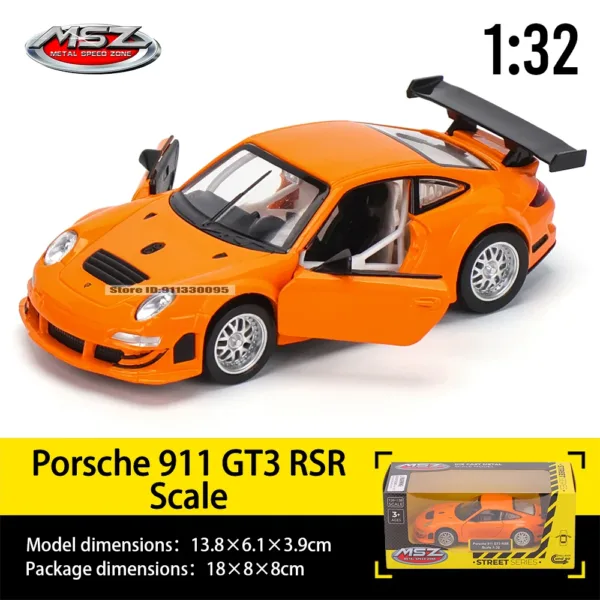 1:32 Diecast Porsche Carrera GT Model Car - Image 9