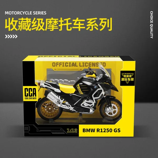 1:12 BMW R1250 GS Diecast Motorcycle Model - Image 6