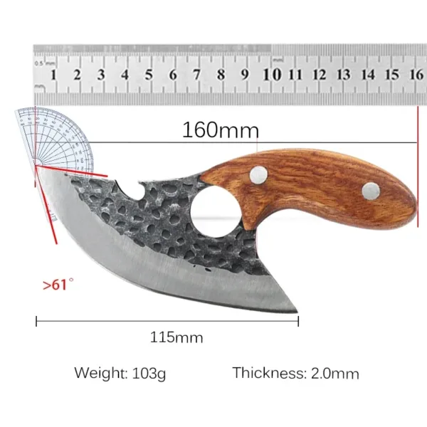 Precision Boning Knife with Wooden Handle - Image 6