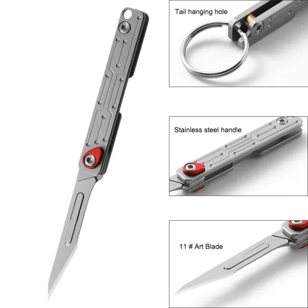 Portable Folding Knife with 10 Blades - Image 6