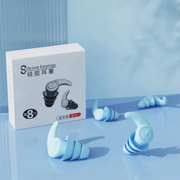 3 Layer Waterproof Sleep Ear Plugs - 1 Pair