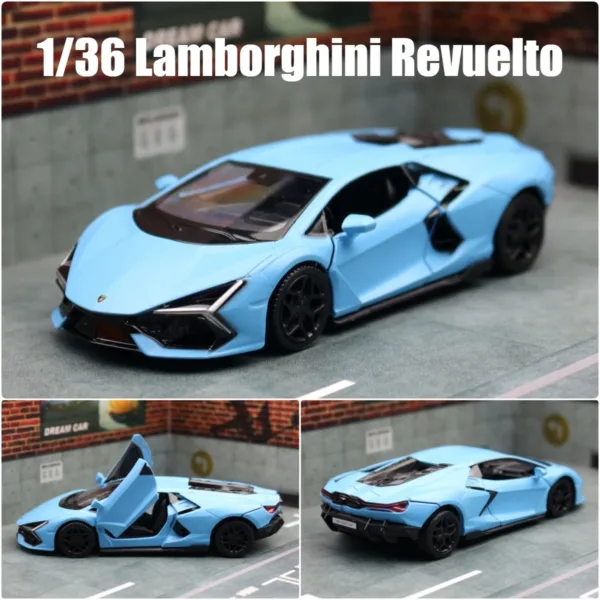 1/36 Diecast Lamborghini Revuelto Model Blue