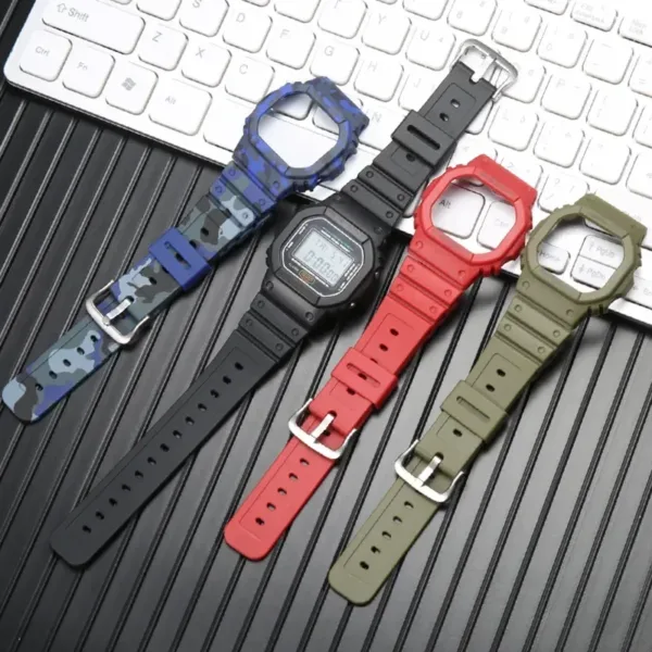 Silicone Waterproof Strap for DW5600 Watch - Image 5