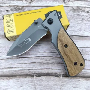 Mini BK X35 Folding Knife with Wood Handle