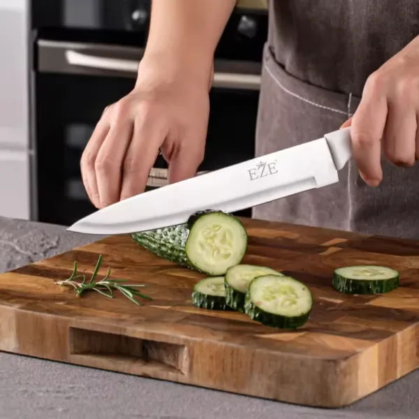 15 Inch Stainless Steel Fruit Cleaver Knife - Image 4