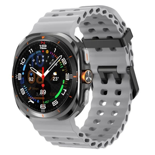 Silicone Marine Band for Samsung Galaxy Watch 7 Ultra - Image 14