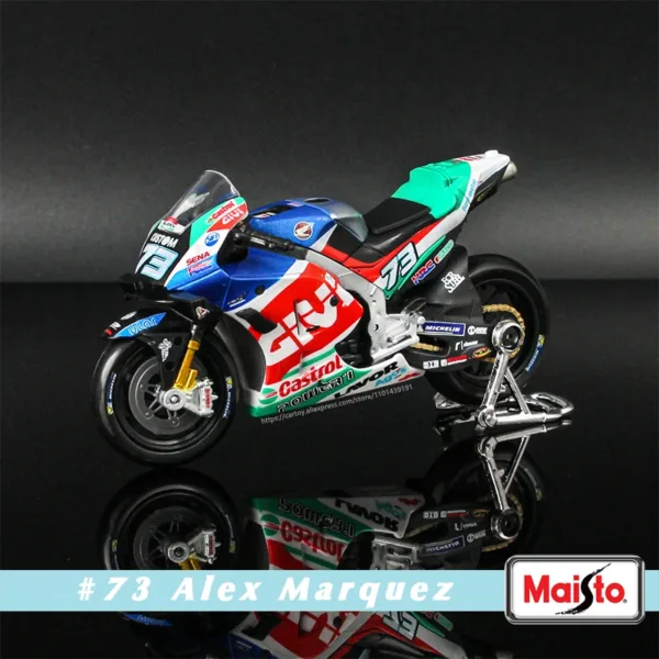 Maisto 1:18 Yamaha Factory Racing Motorcycle Model - Image 8