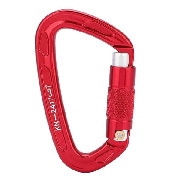 24KN Auto Lock Climbing Carabiner D Shape - Image 8