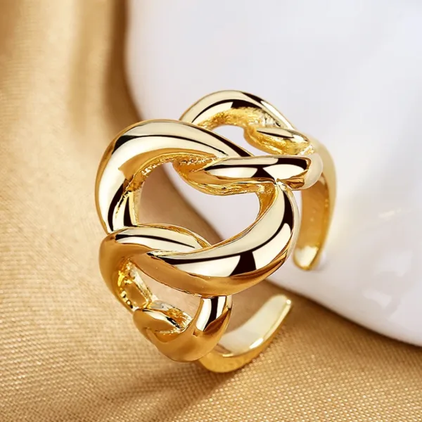 Trendy Women's Adjustable Geometric Ring - Image 10