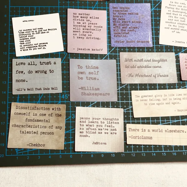 60PCS Retro Typewriter Quote Stickers Set - Image 6