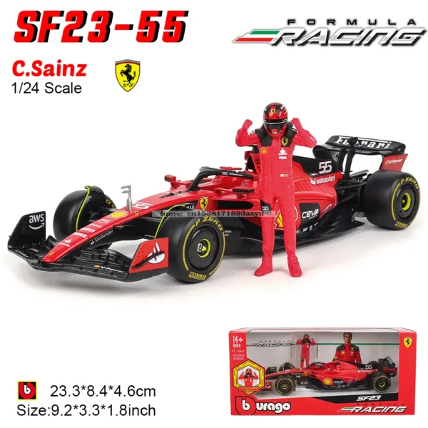 Bburago 1:24 F1 RB19 Diecast Model Car - Image 8