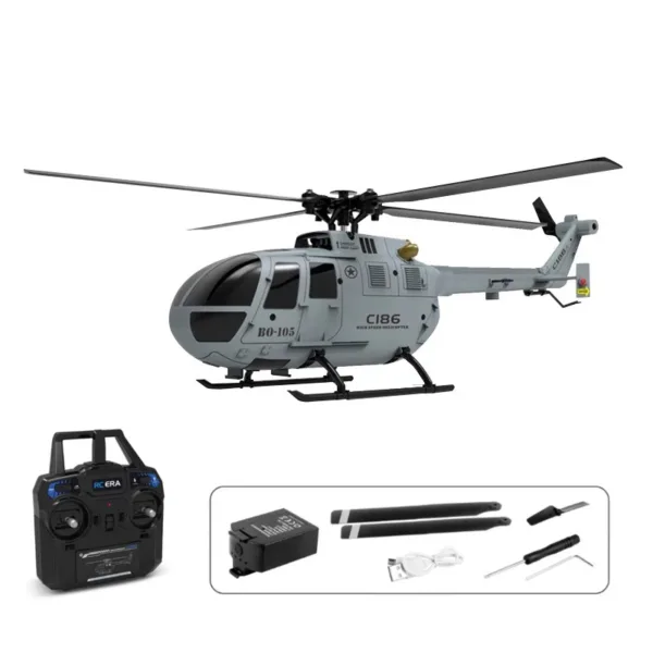 C186 Pro 4-Channel RC Helicopter with Gyro - Image 9