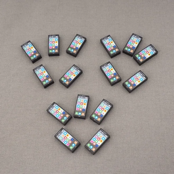 10PCS Modern Mobile Phone Building Blocks Set - Image 4