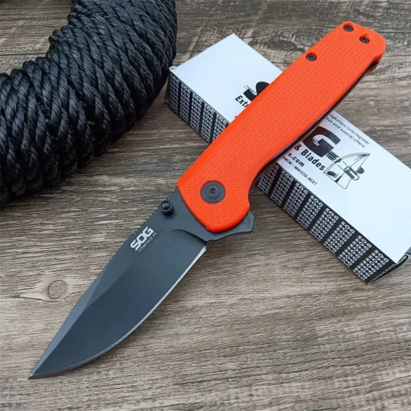 D2 Steel Folding Knife with Nylon Handle - Image 8