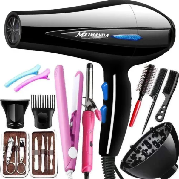 Professional Hair Dryer 1200W/2200W with Brush