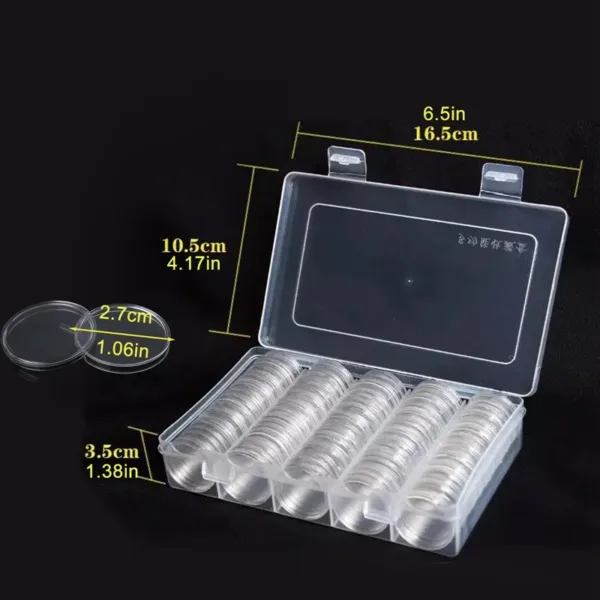 100Pcs Coin Capsules for 27mm 30mm Coins - Image 8