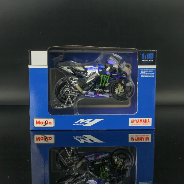 Maisto 1:18 Yamaha Factory Racing Motorcycle Model - Image 6