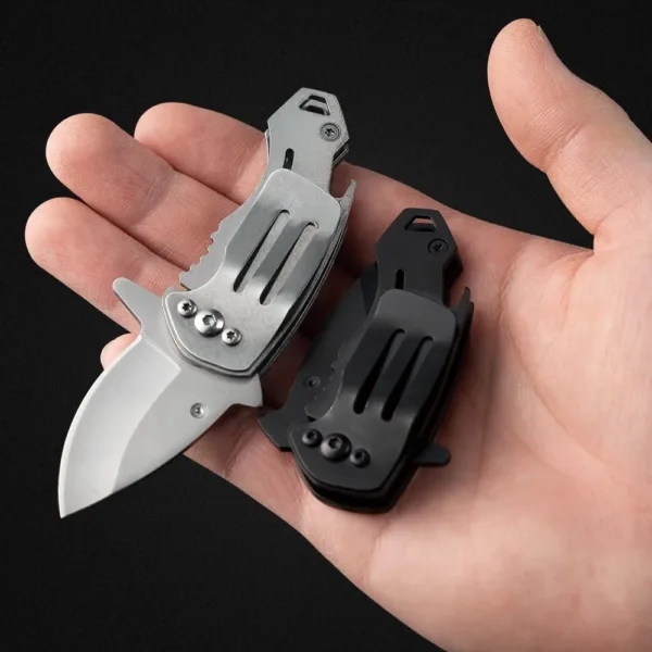 Stainless Steel Mini Folding Shark Knife - Image 3