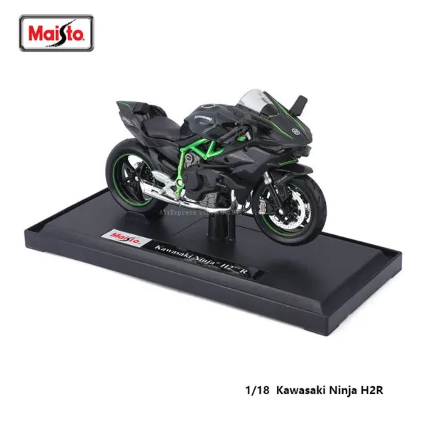 Maisto 1:18 Kawasaki H2R Diecast Motorcycle - Image 26