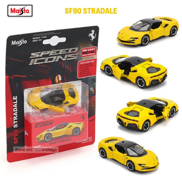 Maisto 1:64 Scale Ferrari SF90 Model Car - Image 11