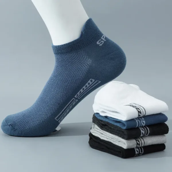 5 Pairs Men’s Ankle Socks for All Seasons