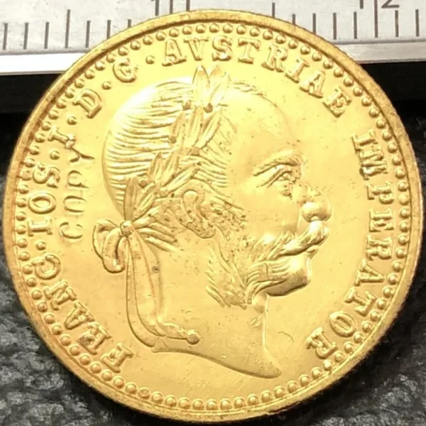 1915 Austria-Habsburg Gold Ducat Coin Replica - Image 2