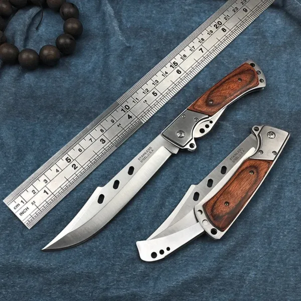 Durable Folding Steel Knife for Outdoors - Image 2
