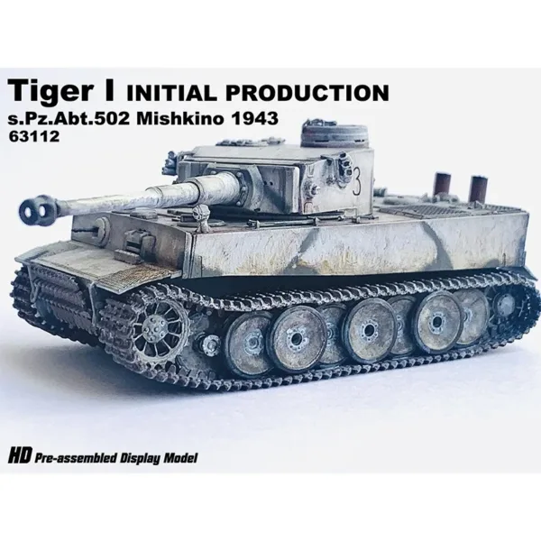 1/72 Tiger I Tank Model with Rotatable Turret - Image 5