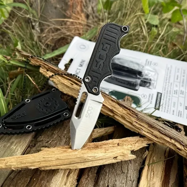 SOG Instinct Mini Fixed Blade Knife with Sheath - Image 3