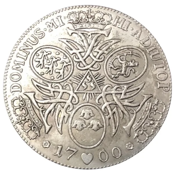 1700 Denmark 8 Skilling Silver Plated Replica