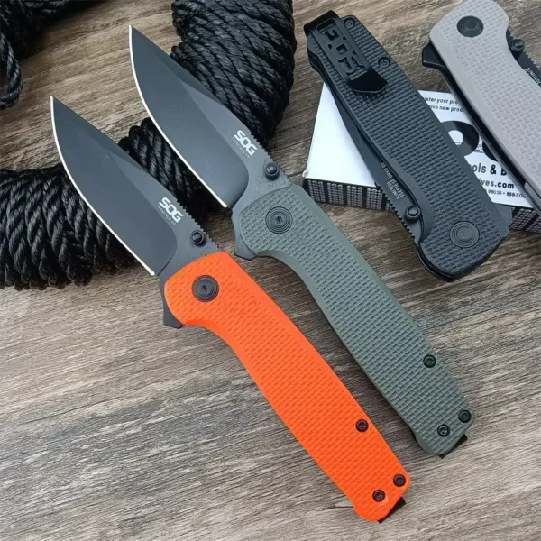 D2 Steel Folding Knife with Nylon Handle - Image 2