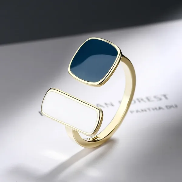 Trendy Women's Adjustable Geometric Ring - Image 11