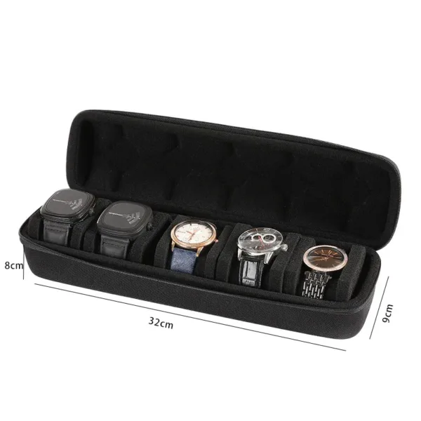 5 Slot Travel Watch Case for Men and Women - Image 9