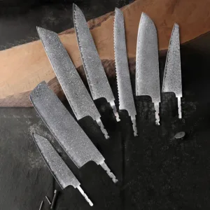 Hand Forged Damascus Steel Knife Blade