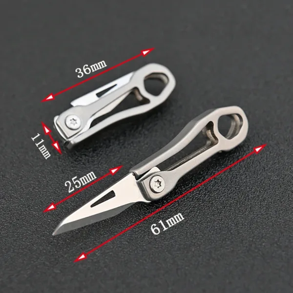 Titanium Alloy Folding Knife with D2 Blade - Image 7