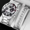 Men's Luxury Quartz Watch Big Dial Design